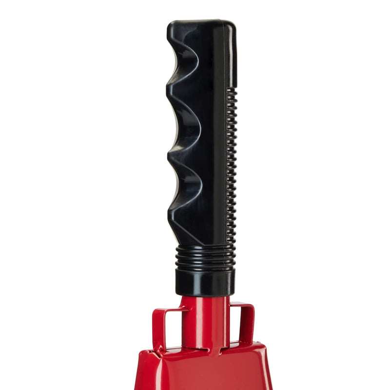 BLUE PANDA 2 Pack 9-inch Cowbells for Sporting Events, Percussion Noise Makers with Handle for Football Games, Stadiums (Red)