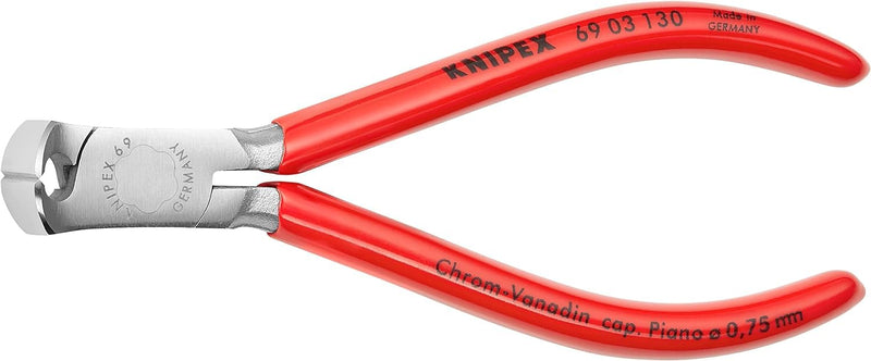 Knipex 69 03 130 End Cutting Nipper for mechanics chrome plated plastic coated 130 mm Chrome-plated