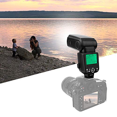 Acouto Camera Flashlight Plastic TR-960II Professional Flash Light On Camera External for Camera Flash Light