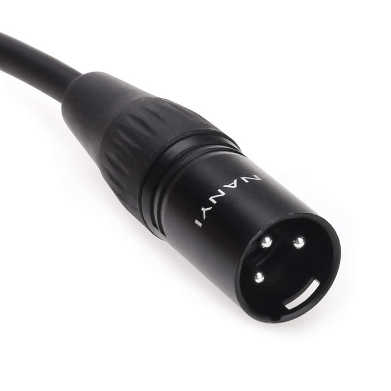 NANYI Microphone Cable 3-pin XLR Male-to-XLR Male Microphone Cable DMX Cable Patch Cord, Oxygen-Free Copper, 10 feet XLR Male To Male-10Feet