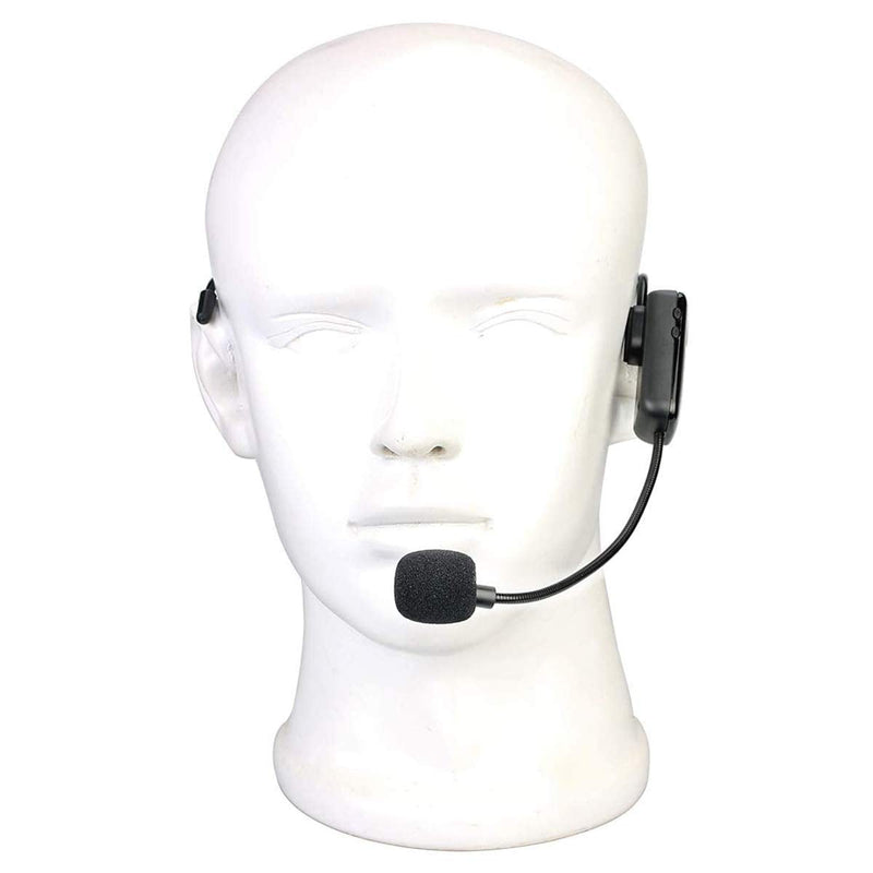 [AUSTRALIA] - Retekess TR503 Wireless FM Microphone Headset, Hands-Free with Rechargeable Battery for Voice Amplifier, Church, Tour Guide, Teacher, Salesman, Conference, Karaoke (Black) 