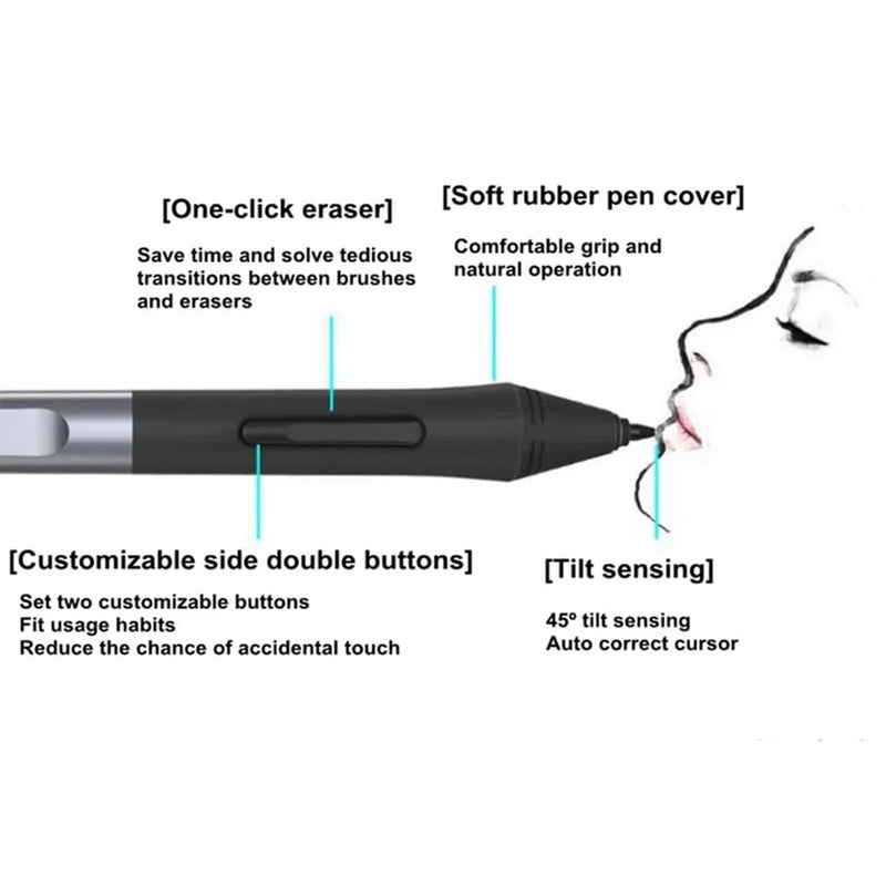 PW100 Passive Pen only Suitable for huion Pen tablet H640P H950P H1060P H1161 HC16 HS64 GC710 HS610 H320M GC610