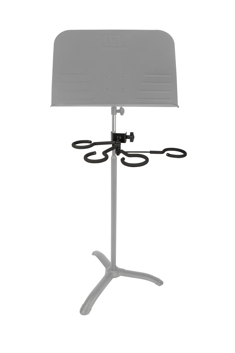 Gator Frameworks Clamping Rest for Four (4) Various-Size Horn Mutes Trumpet Stand (GFW-BNO-MUTEREST4)