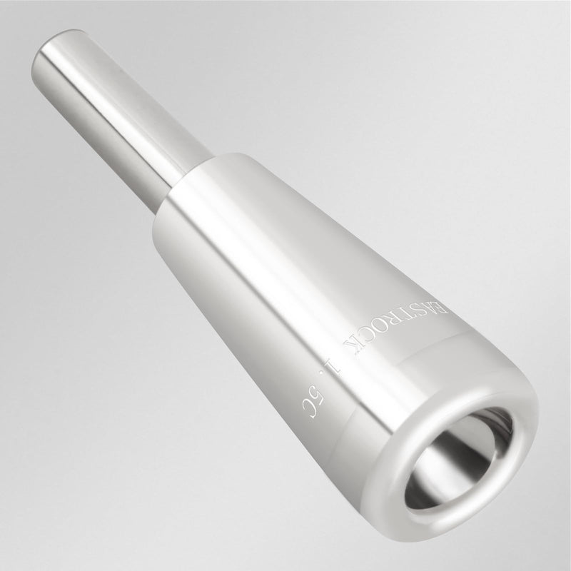 EASTROCK Trumpet Mouthpiece1.5C Trumpet Mouthpiece Brass Bullet Shape Instrument Accessories Silver