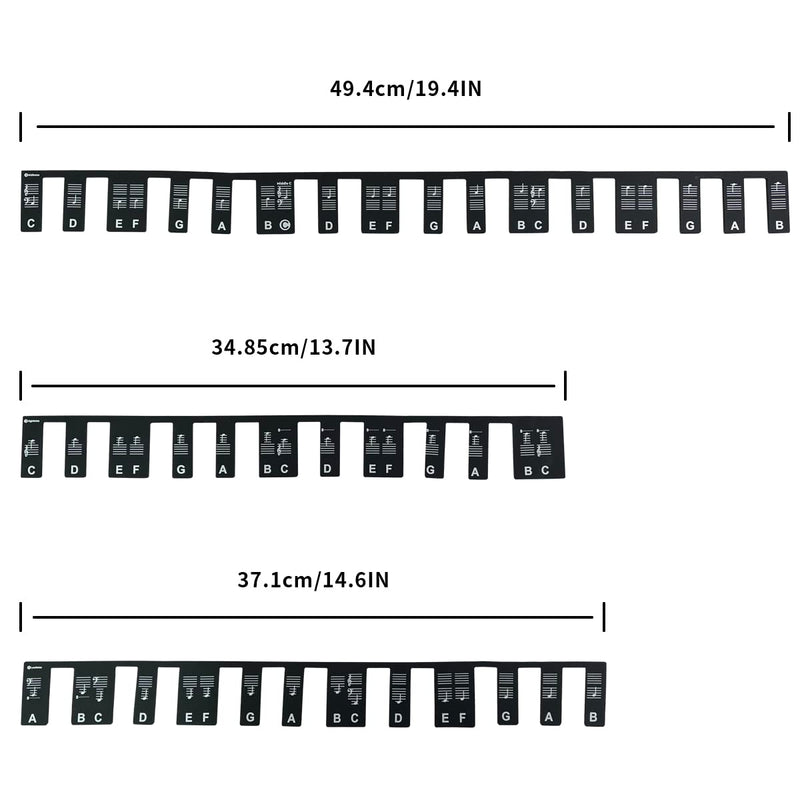 Piano Keyboard Note Labels Piano Notes Guide for Beginner，Removable Silicone Piano Keyboard Stickers，88-Key Full Size Keyboard Stickers for Beginners Kids Learning and practice