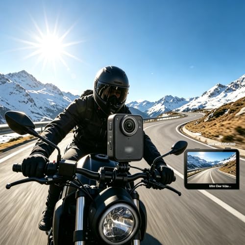 Koulele Camera Lens for DJI Osmo 360 Panoramic Action Camera Black Circular Frame with Protective Glass (1pic Lens+Ring+Tools new) 1pic lens+ring+tools new
