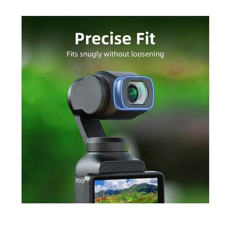 Coyktonty Wide-Angle Lens for DJI Osmo Pocket 4, Magnetic Attach,Multi-Coated,Optical Glass with Metal Frame,120°FOV
