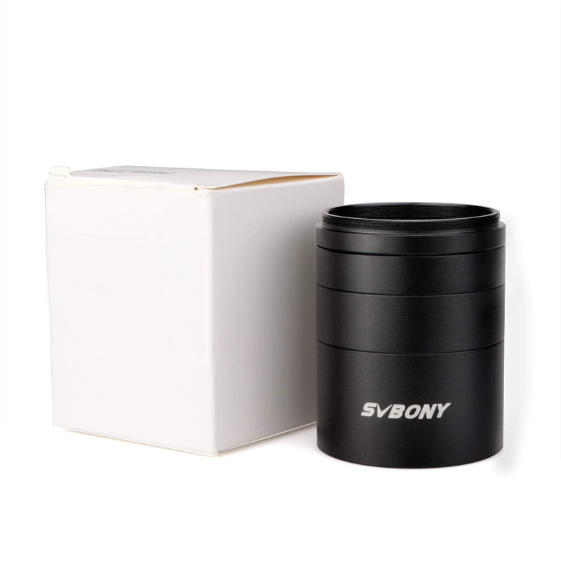 SVBONY SV119 Extension Tube Kit for Cameras and eyepieces 5mm 10mm 15mm 30mm M48x0.75 on Both Sides for Solving Spacing Problems in Astrophotography