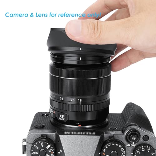 XF 14mm Hood, XF 18-55mm Hood, JJC Metal Square Lens Hood, Aluminum Alloy, Fuji XF 14mm F2.8 Hood, XF 18-55mm F2.8-4 Lens Shade, Compatible with Fujifilm XF 14mm F2.8 R & XF 18-55mm F2.8-4 R LM OIS