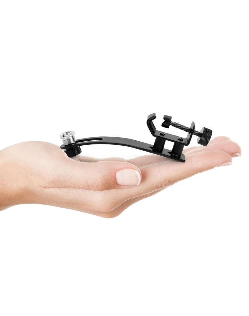 [AUSTRALIA] - QWORK Drum Microphone Shockproof Clip, 3 Pcs Metal Mic Set Clamp, Adjustable C-Clamp Rim Mount, for 3/8"-16 and 5/8"-27 threaded stands 
