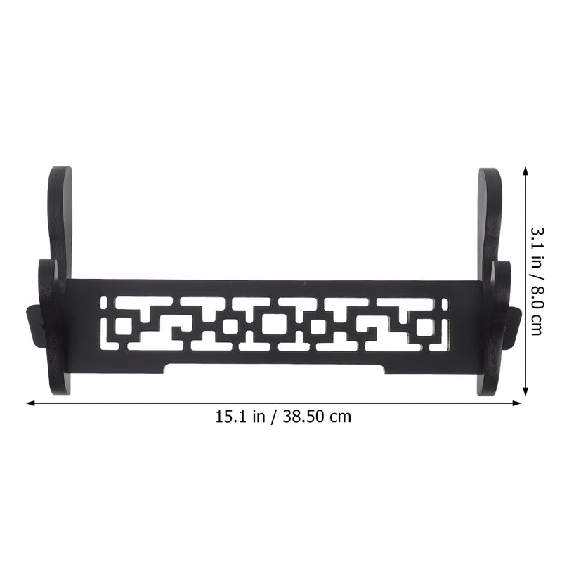 DOITOOL Flute Rack Wall Mount Flute Stand Wall Display Flute Holder Single Layer Swords Rack Samurai Swords Hanger