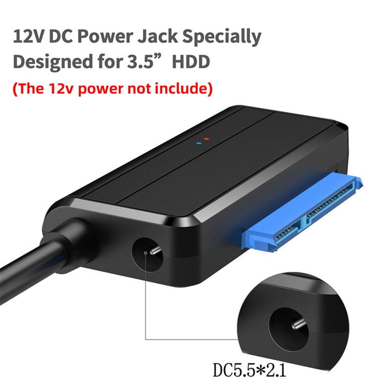 NFHK USB 3.0 to Angled SATA 22 Pin Adapter Cable for 2.5" 3.5inch Hard Disk Drive SSD for Desktop Laptop
