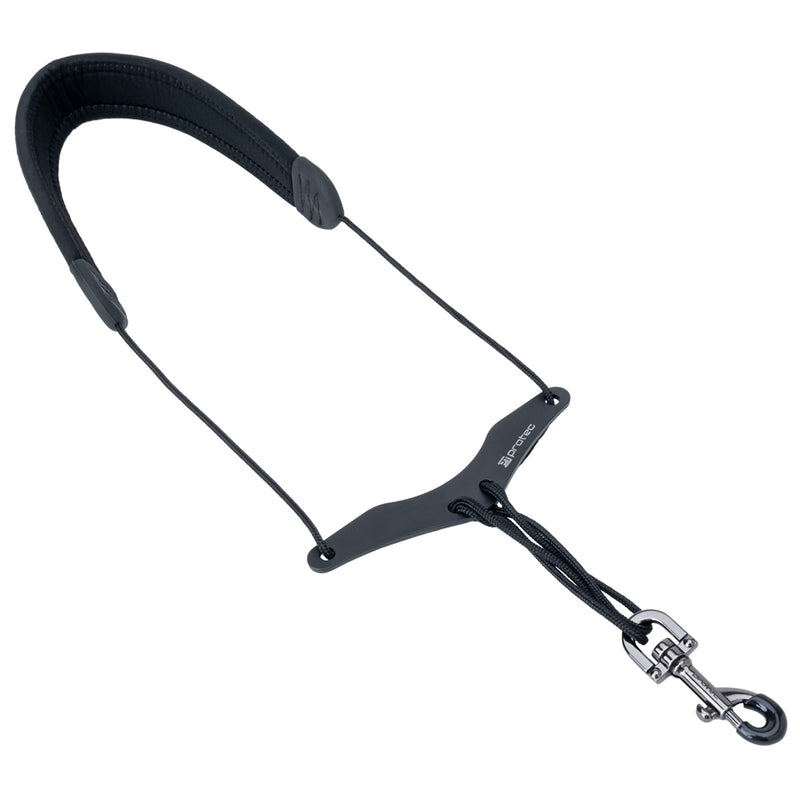Pro-Tec 22-Inch Neoprene Saxophone Neck Strap with Comfort Bar - Black (Model NB310M) Regular