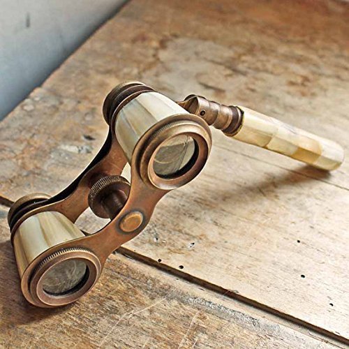 Brass Binocular Mother of Pearl - Antique Opera Binocular by NauticalMart Vintage Marine Spyglass Collectible Binocular Sailor Instrument for Bird Watching Camping