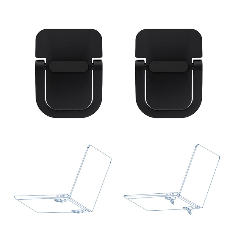 2pcs Keyboard Stands, Mini Laptop Stand for Desk, Portable Laptop Stand Compatible with MacBook Air Pro, Dell XPS, Lenovo, HP More. (Black)