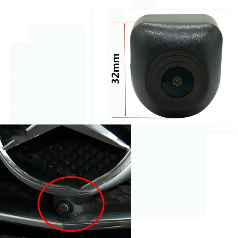 Vlicevrn HD Car Front Logo Mark Camera Rear View Camera Night Vision Backup Parking Camera Waterproof IP68 Vehicle Camera for Mercedes Benz E Class W212 V212 S212