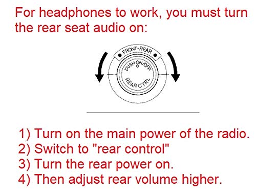 Pilot Odyssey Wireless DVD Headphones For 2006-2021 Model Years - Over Ear Headphones with Passive Noise Cancellation - IR Music Headphones with Automatic Shutoff for Rear Seat Entertainment – Black