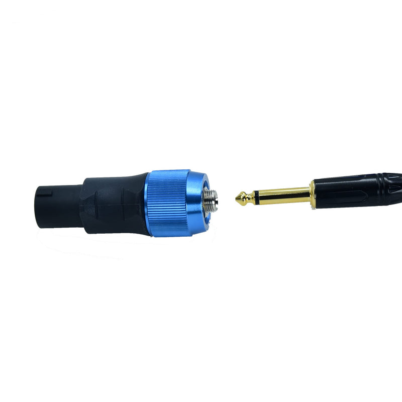 Speakon to 1/4 Adapter na4ljx Connector Upgraded 1/4" inch ts Jack Female to NL4FC Male Converter are for Converting Cable to NL4FC Plug for pa dj Speaker/Amplifier/Mixer(Adapter - 2PCS) Adapter - 2PCS