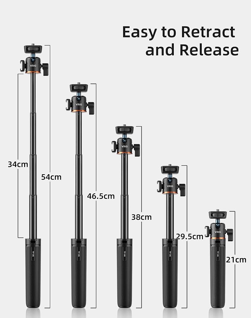 BTG Extension Pole Tripod for Extension Pole Desktop Tabletop Tripod for DJI Pocket 3 2 Action 5 4 3 Insta360 X4 X3 Go 3 Go 3S Selfie Stick Tripod Self Portrait Live Streaming Vlog Shooting