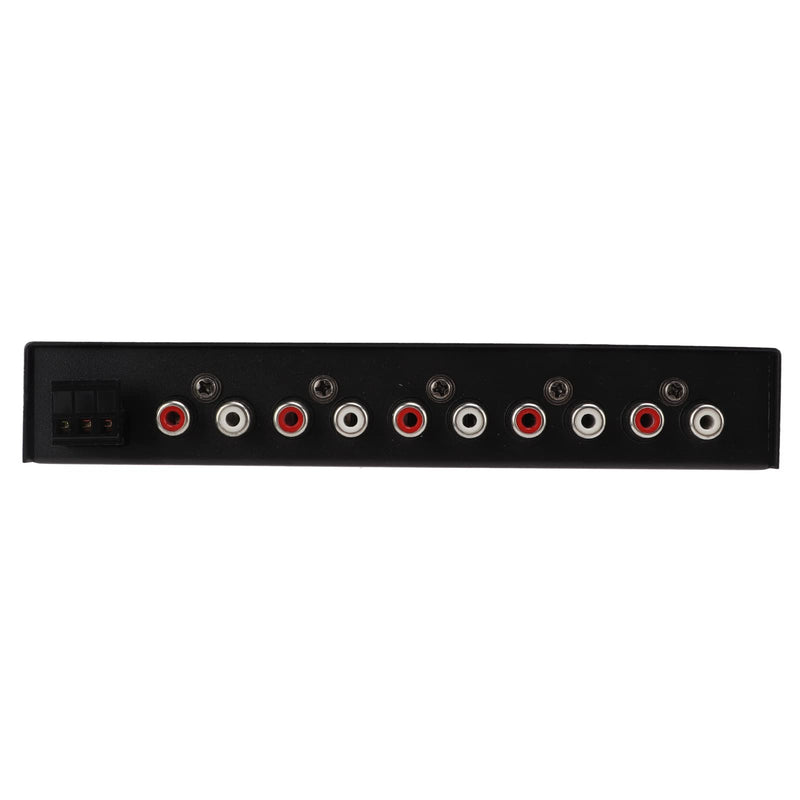 7 Band Car Audio Graphic Equalizer with Low Pass Filter, High Level Inputs, Front Rear Sub Outputs Universal Pre Amp EQ for Car Stereo Systems