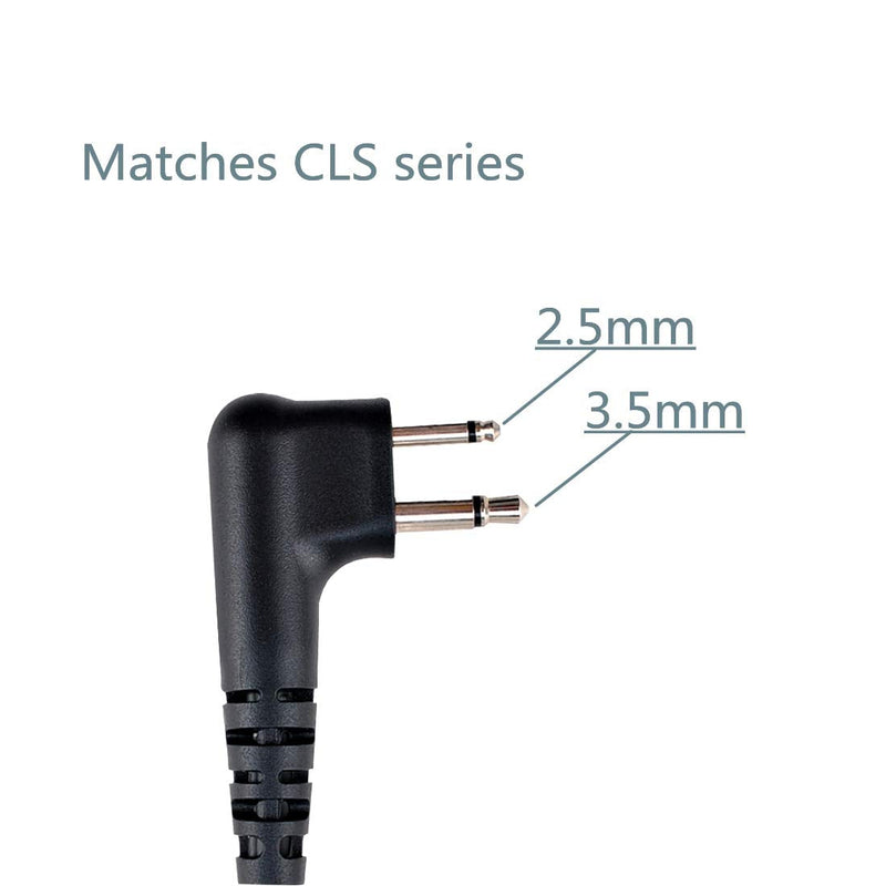 [AUSTRALIA] - Motorola CLS1110 Acoustic Tube Earpiece/Headset with PTT and Mic Surveillance Kit for Motorola Walkie Talkie RDM2070d CP200 CP200d CLS1410 CLS1413 CLS1450 Radio 1 PCS 