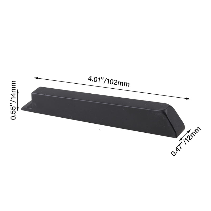 BQLZR Black Antique PVC Piano Keytops Piano Keys Flats Repair Replacement Parts Pack of 36