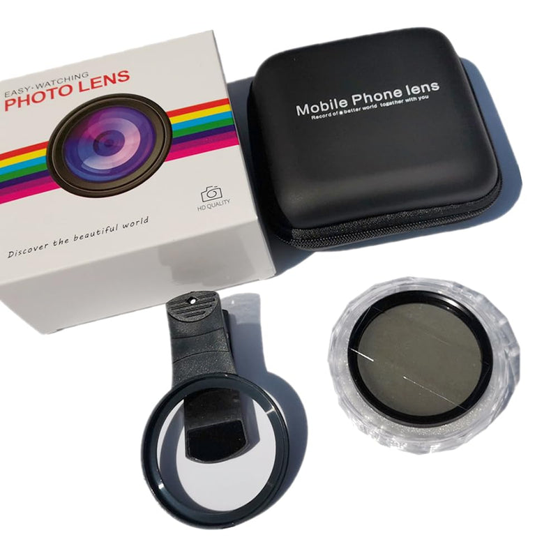 [AUSTRALIA] - 52mm Clip-on CPL Phone Camera Lens Filter, Phone Lens Filter Kit, Universal CPL Filter Compatible with iPhoneSamsung/Android Smartphones(Size:52mm) 52mm 