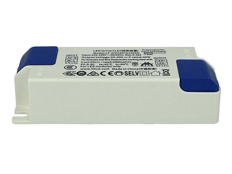 LED Driver DC 1000mA 33V-40V DC 40W Constant Current Supply for LED Panel 60 x 60 cm
