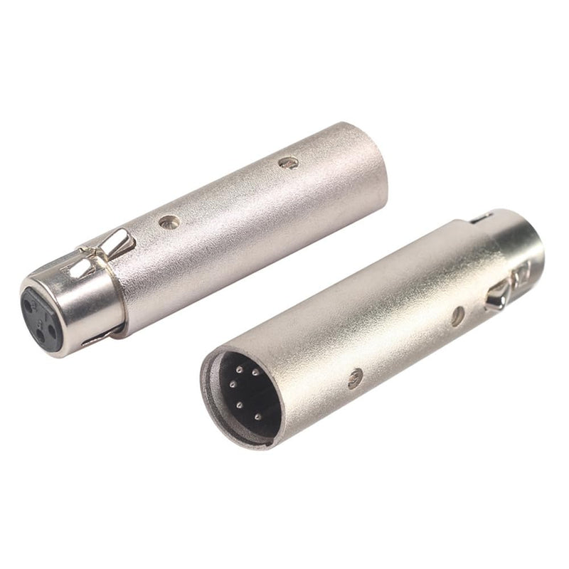 [AUSTRALIA] - XLR Adapter Convert 3 Pin Male DMX into 5 Pin Female DMX for Lighting Interface Controller Compatible with Enttec DMX USB Pro 70304 Lighting Interface,ODE Mk3/Mk2 D-Split 