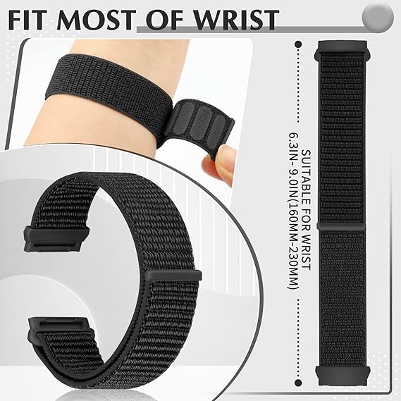 A Fitness Tracker with D26 Replacement Sport Accessory Strap Wristband, Black