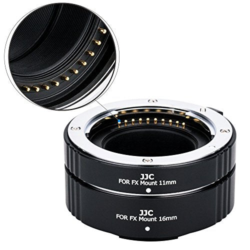 JJC X Mount Auto Focus Macro Extension Tube Set for Fujifilm Camera & Lens Fujifilm X Mount (Set)
