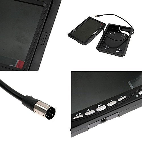 7 inch High Resolution 800 * 480 TFT Color LCD Car Rear View Camera Monitor Support Rotating The Screen and 2 AV Inputs