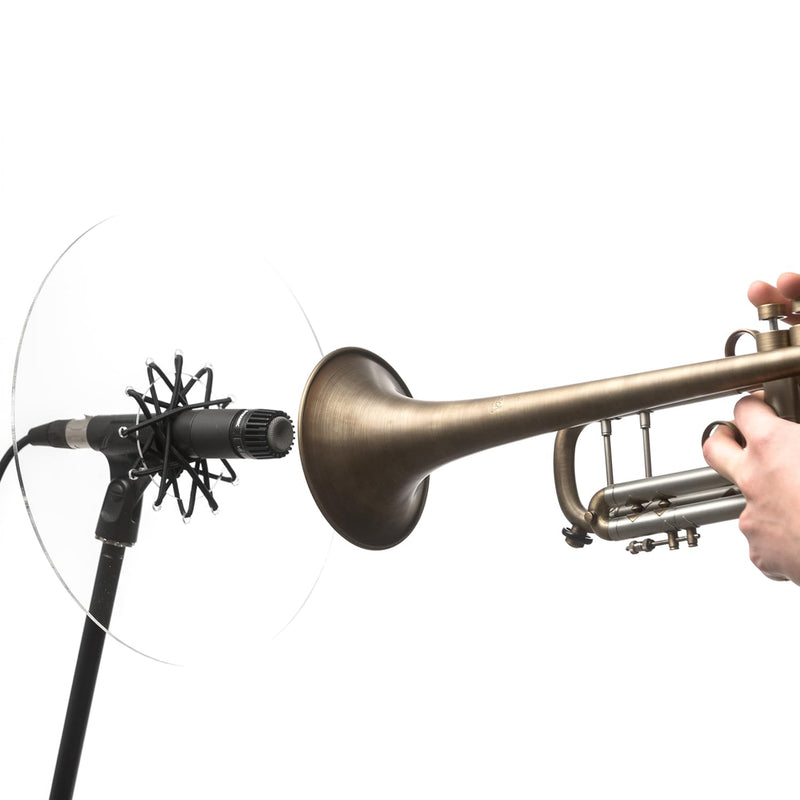 [AUSTRALIA] - Deflector for trumpets, trombones, bass trombones, flugelhorns, saxophone mirror, acrylic reflector for horn (Clear, Wind Instruments(universal)) Wind Instruments(universal) Clear 