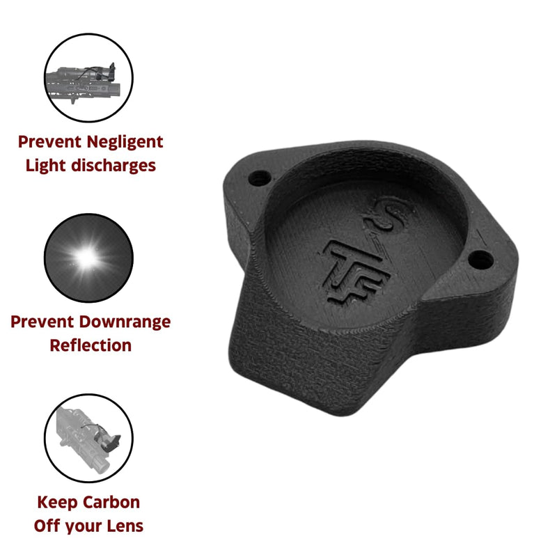 [AUSTRALIA] - Light Cover for Weapon Mounted Flashlights | Rifle Lens Cap Compatible for Surefire/Streamlight/Olight/Cloud Defense (Medium) Medium 