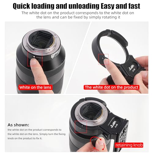 FocusFoto Metal Tripod Collar Mount Ring for Sony FE 24-240mm f/3.5-6.3 OSS Lens, 24-105mm f/4 G OSS, 16-35mm f/2.8 GM, 24-70mm f/2.8 GM, 35mm f/1.4 ZA, FE 28-70mm F3.5-5.6 OSS, E PZ 18-105mm F4 G OSS