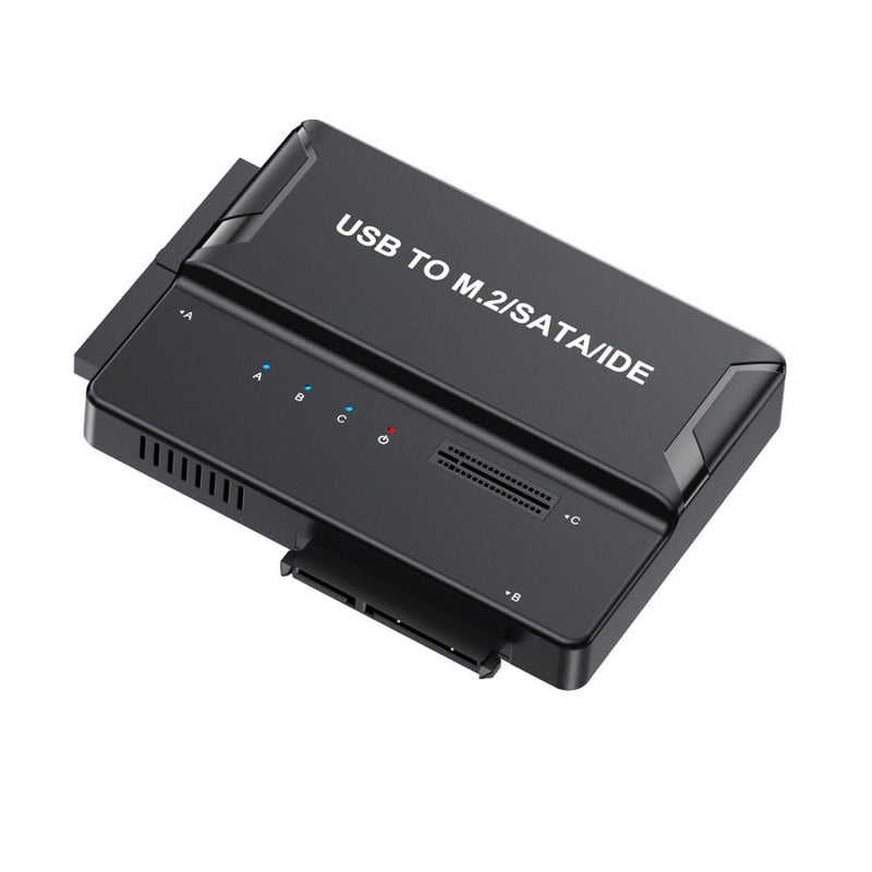 chenyang 3 in 1 USB A/C to M.2 NVMe/IDE/SATA Hard Drive Docking Station for M.2 NVMe SSD, 3.5" IDE and 2.5/3.5" SATA SSD/HDD(Note: Requires a DC 12V/2A Power Supply (not Included) without Power Supply