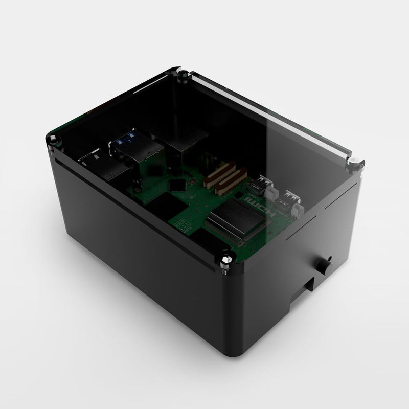 anidees Aluminum Extra High Pi case for Raspberry Pi 5 – Silver (AI-PI5-SG-H)
