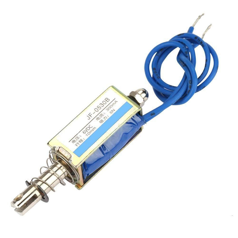 Automation Control Electromagnet 6/12/24V Elettromagnets, Pull Magnet DC 300MA DC Push Pull Electromagnets, 5N 10 mm Retractable Range (DC 6V)