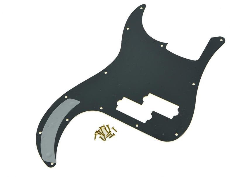 KAISH 13 Hole P Bass Style Pickguard PB Scratch Plate Bass Pickguard for USA/Mexico Precision P Bass Gold Mirror