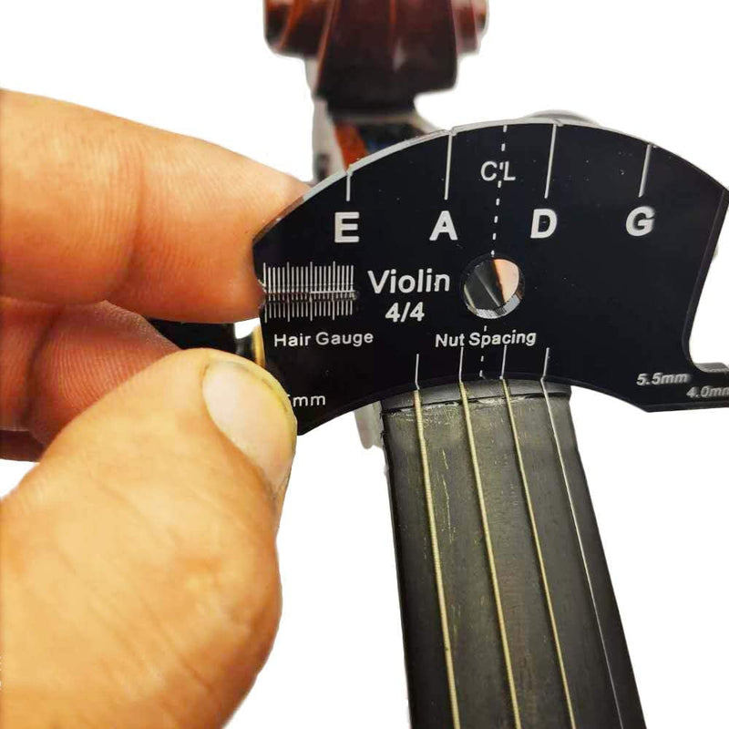 Fitted 4/4 Full Size Violin Maple Bridge with Reference Template Tool Violin Parts Accessories 3Pcs