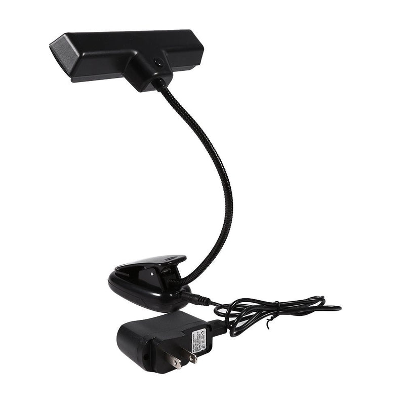 Clip On Lamp Clip On Lamps Plastic Metal Black Portable 10 Led Clip On Music Stand Clamp Light Bedroom Desk Reading Lamp Ac 110V ~220V (b)