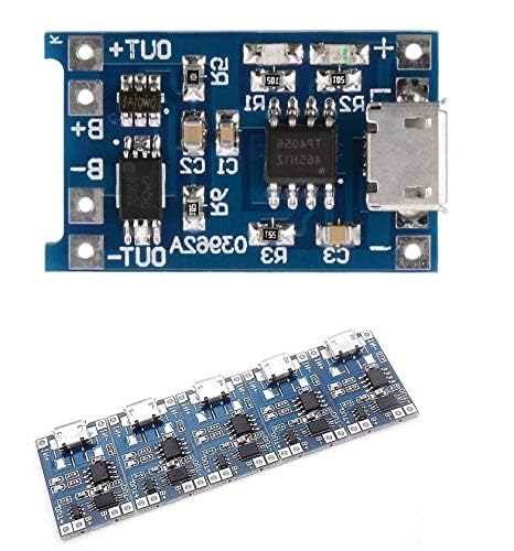 zalati Lithium Battery Charging Module 10pcs 1A Power Input Modules Charging Board with Protection - Micro USB