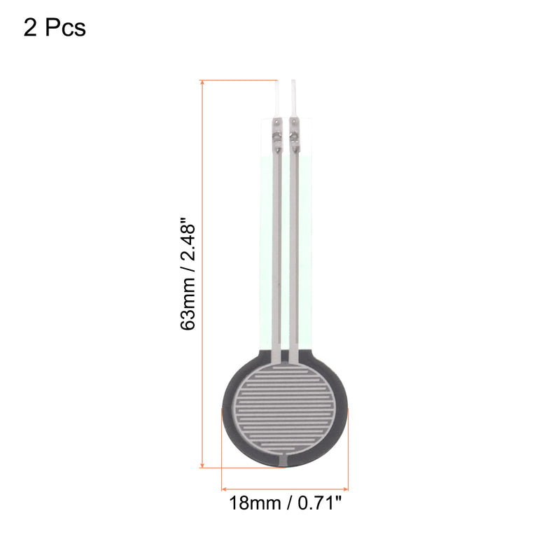 [AUSTRALIA] - QUARKZMAN Thin Film Pressure Sensor, FSR402B 100g-10kg Force Sensors, Stress Test Sensor Pad for Smart Home, Instruments, Pack of 2 