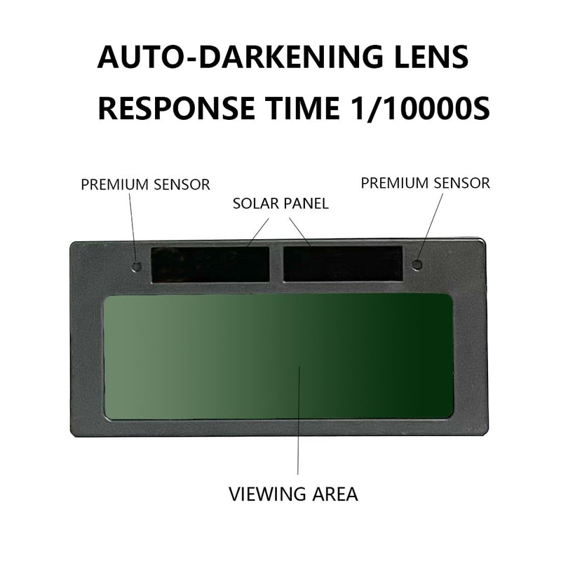 [AUSTRALIA] - True-Color Auto Darkening Welding Lens 2-Pack, Replacement Horizontal Lens for Welding Hoods/Helmet, Shade 3/11, 2 x 4.2" 2 × 4 “ 
