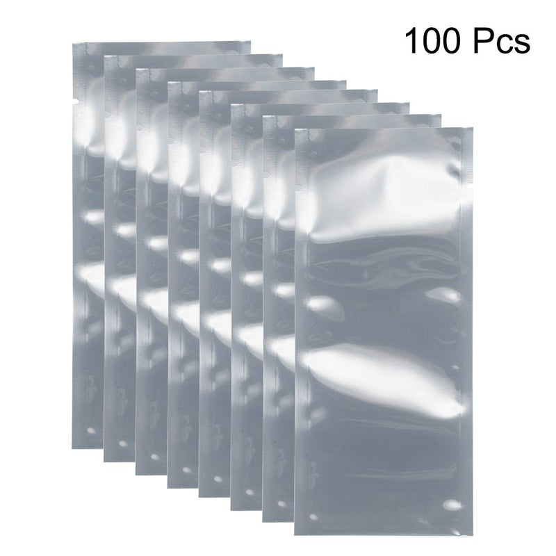 uxcell Antistatic Shield Shielding Bag, Flat Open Top Anti Static Bag for Electronic Devices, 3x6 inch(70x160mm), 100 PCS