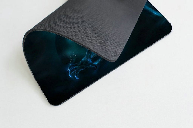 Smooffly Mouse pad Unique Design Mouse Pad Cool Blue Dragon Design Gaming Mousepad SM-12