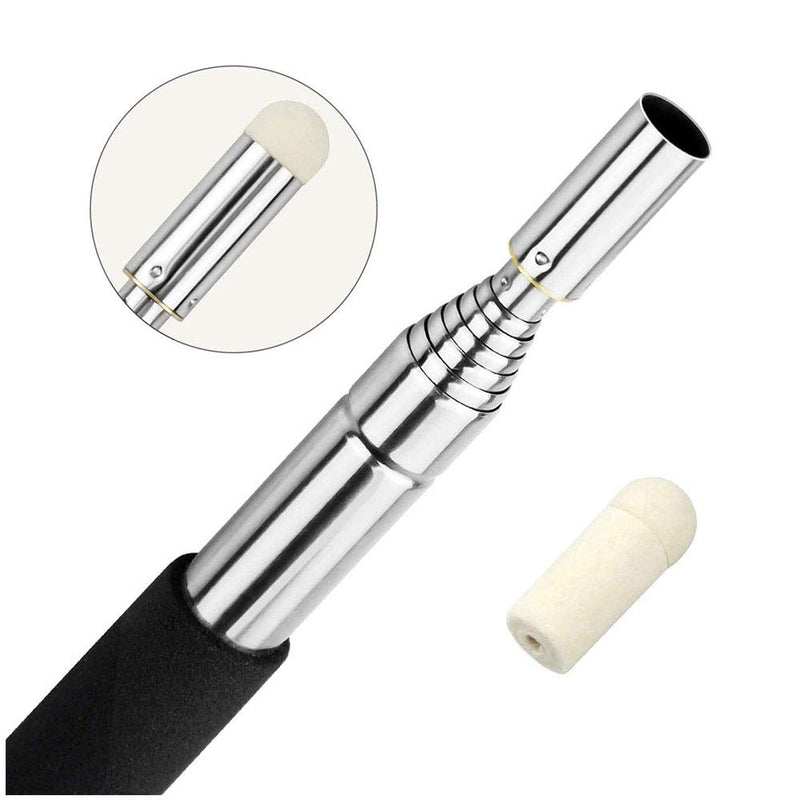 VOVIGGOL Telescopic Teacher Pointer Stick with Hand Lanyard, Teaching Pointer for Classroom, Hand Pointer Extendable Pointer Stick Retractable Pointer Handheld Whiteboard Pointer (Black) Black