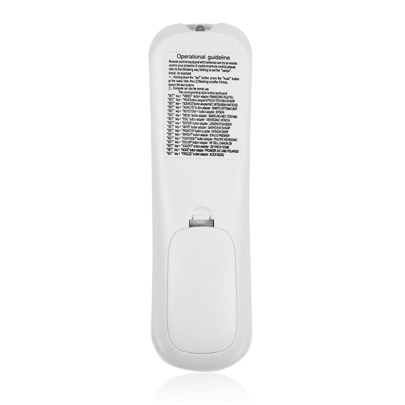 Sanpyl Universal Projector Remote Control, Remote Controller Adapter for Projector, White