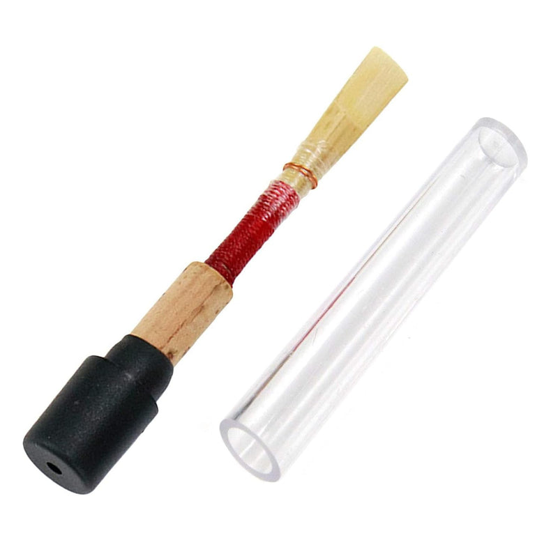 3Pcs Oboe Reed Medium Soft Oboe Reeds Handmade Oboe Reed for Beginners Wind Instrument Parts with Transparent Plastic Storage Box (Red)