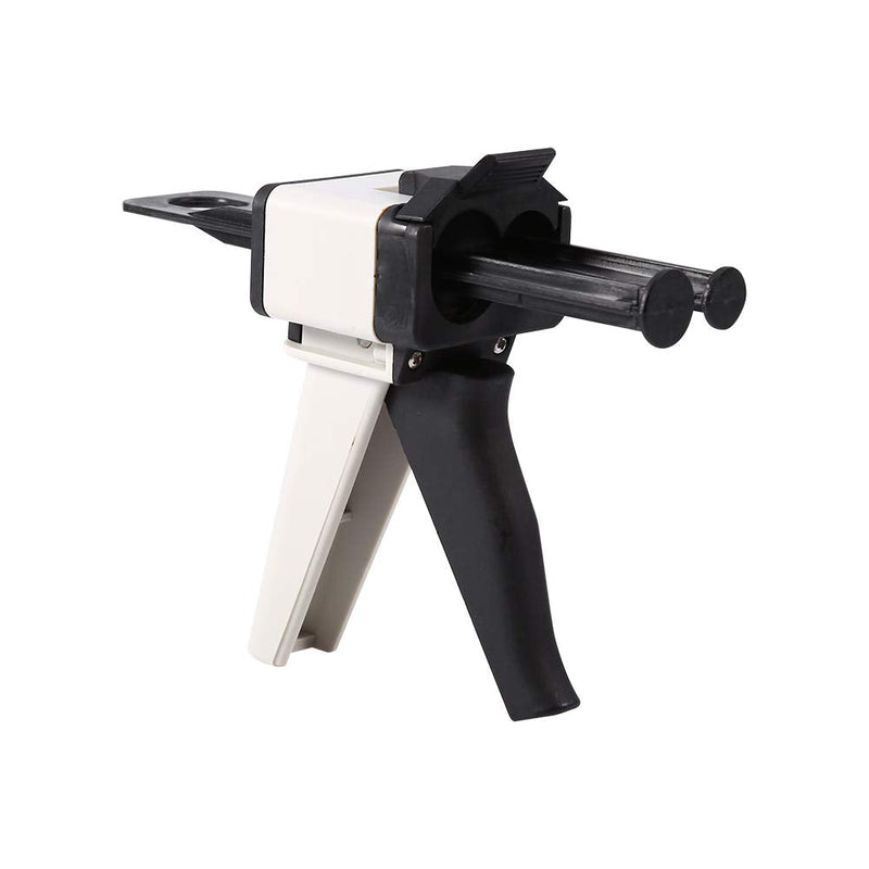 Impression Mixing Dispenser, Dental Supply Gun, Dental Caulking Gun 2:1, Impresion 1:1 Impression Mixing Dispensing Gun, Silicone Dispenser Gun for 50ml Silicone